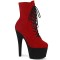 Adore-1020FSTT - Red Faux Suede Black  