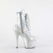 Adore-1020HG-C - Silver Crocodile Print Hologram with Matching Bottom