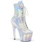 Adore-1020HG-C - Silver Crocodile Print Hologram with Matching Bottom