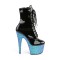 Adore-1020LG - Black Pat Blue Multi Glitter  