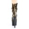 Adore-1020LP - Gold Leopard Print Metallic Black  