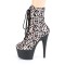 Adore-1020LP - Lt Pink Leopard Print Hologram Black Matte  