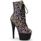 Adore-1020LP - Lt Pink Leopard Print Hologram Black Matte  