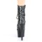 Adore-1020LP - Pewter Leopard Print Hologram Black Matte  