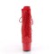 Adore-1020RM - Red Faux Suede Rhinestones Mesh Matte