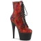 Adore-1020SP - Red Hologram Snake Print Black Matte  