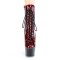 Adore-1020SP - Red Snake Print Pat Black  