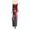 Adore-1020SP - Red Snake Print Pat Black  