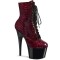 Adore-1020SP - Red Snake Print Pat Black  