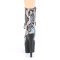 Adore-1020SP - Silver Hologram Snake Print Black Matte  