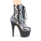 Adore-1020SP - Silver Hologram Snake Print Black Matte  