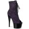 Adore-1021MG - Purple Glitter Black  