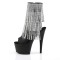 ADORE-1024RSF - Black Faux Leather Silver Black Matte