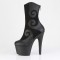 Adore-1034 - Black Faux Suede Leather Matte