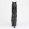 Adore-1034 - Black Faux Suede Leather Matte