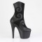 Adore-1034 - Black Faux Suede Leather Matte