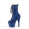 Adore-1040SPF - Blue Metallic Snake Print Fabric M