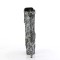 Adore-1040SPF - Silver Metallic Hologram Snake Print Fabric
