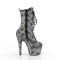 Adore-1040SPF - Silver Metallic Hologram Snake Print Fabric