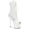 Adore-1048RSNT - White Patent Mesh Rhinestones