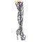 Adore-3000DP - White Black Str Fabric