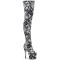 Adore-3000DP - White Black Str Fabric