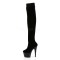 Adore-3002 - Black Stretch Velvet/Black