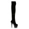 Adore-3002 - Black Stretch Velvet/Black