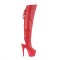 Adore-3019 - Red Faux Leather Matte