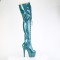 Adore-3020GP - Teal Glitter Patent