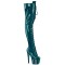 Adore-3020GP - Teal Glitter Patent