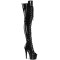 Adore-3021GP - Black Glitter Patent