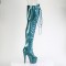 Adore-3021GP - Teal Glitter Patent