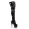Adore-3023 - Black Stretch Patent SPECIAL - Size 8