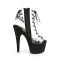 Adore-700-30FS - Clear Black Faux Suede  