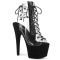 Adore-700-30FS - Clear Black Faux Suede  