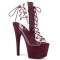 Adore-700-30FS - Clear Burgundy Faux Suede  