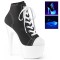 Adore-700SK-02 - Black Canvas Neon White  