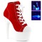 Adore-700SK-02 - Red Canvas Neon White  