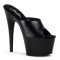 Adore-701 - Black Leather/ Black