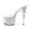 Adore-701G - Clear/Silver Glitter