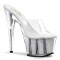 Adore-701G - Clear/Silver Glitter
