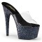 ADORE-701LG - Clear Black Holo Glitter