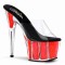 Adore-701Ng - Clear/Neon Coral Glitter