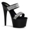 Adore-702-2 - Black Patent/Clear