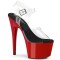 Adore-708 - Clear Black Red Patent