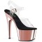 Adore-708 - Clear Rose Gold Chrome  