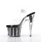 Adore-708G - Clear Black Glitter Inserts  