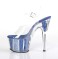 Adore-708G - Clear Royal Blue Glitter Inserts  
