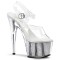 Adore-708G - Clear/Silver Glitter